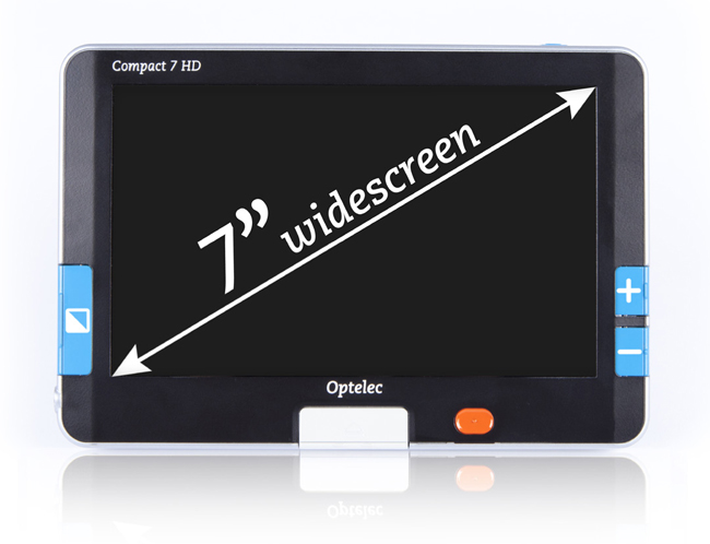 Compact 7 HD illustrated screen size